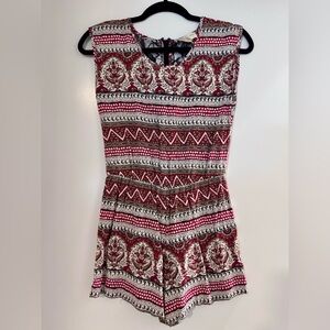 Urban Outfitters Printed Sleeveless Romper GUC